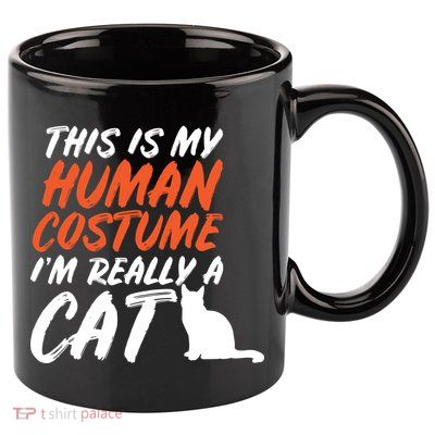 This Is My Human Cat Costume 11oz C Handle Ceramic Mug