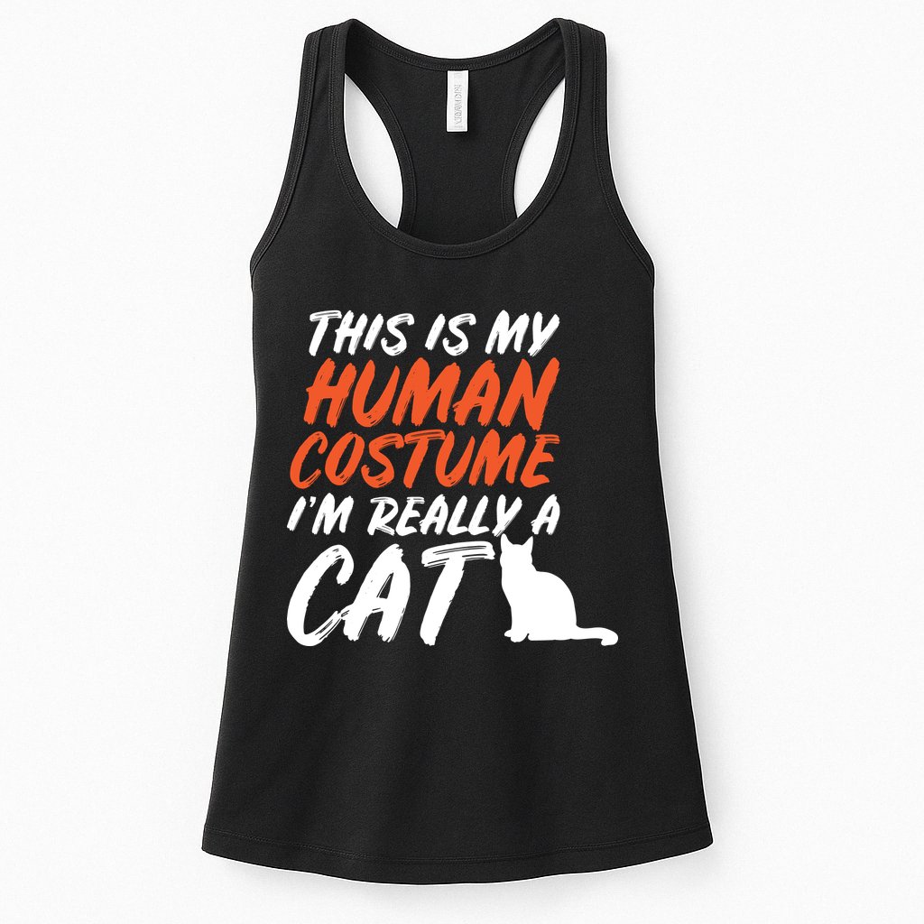 This Is My Human Cat Costume Womens Tank Top