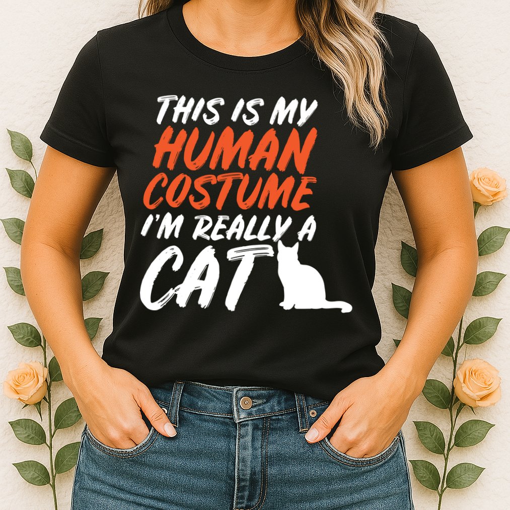 This Is My Human Cat Costume Womens T-Shirt