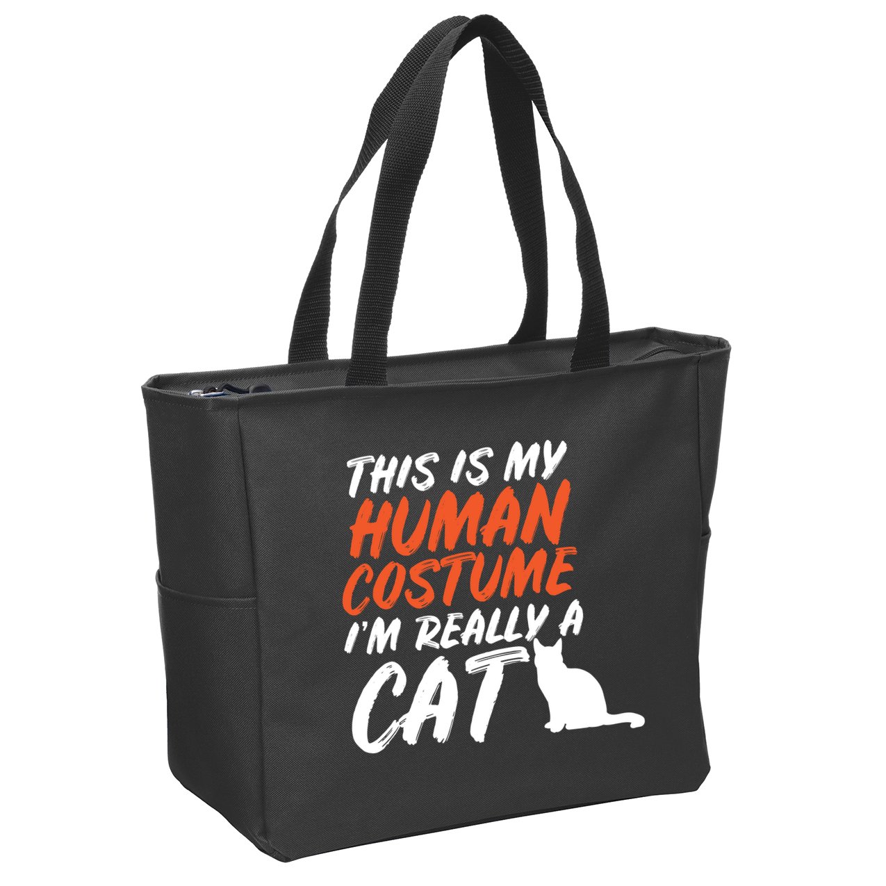 This Is My Human Cat Costume Zip Tote Bag