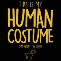 This Is My Human Costume  I'm Really a Goat Backpack