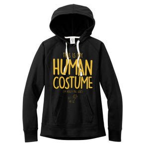 This Is My Human Costume  I'm Really a Goat Women's Fleece Hoodie