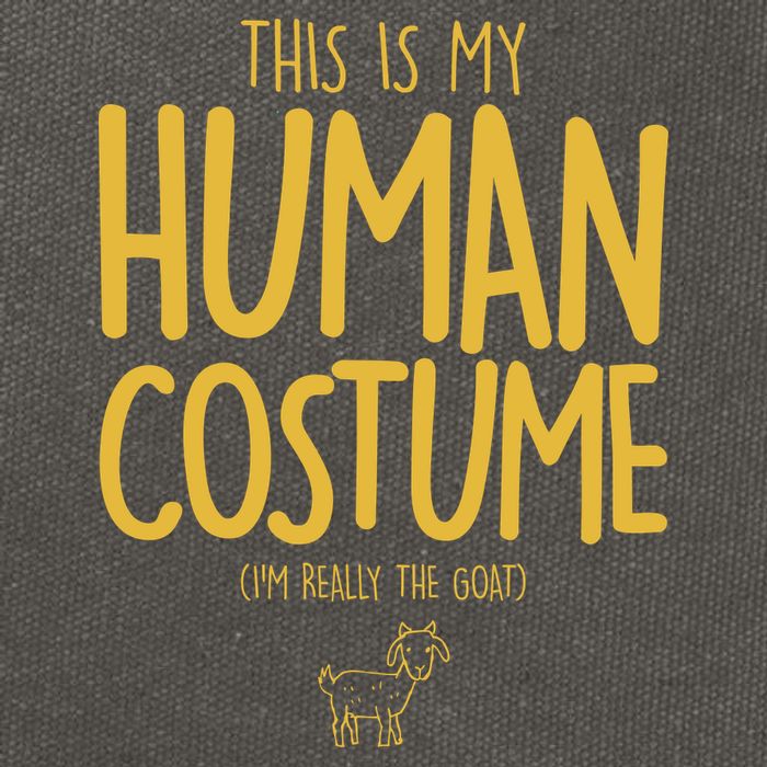 This Is My Human Costume  I'm Really a Goat Cotton Canvas Backpack