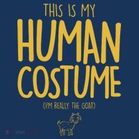 This Is My Human Costume  I'm Really a Goat Sustainable Beanie
