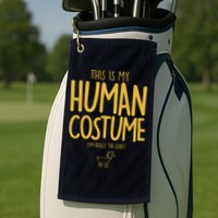 This Is My Human Costume  I'm Really a Goat Golf Towel