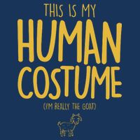 This Is My Human Costume  I'm Really a Goat Visor