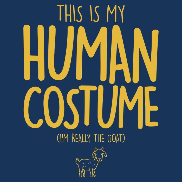 This Is My Human Costume  I'm Really a Goat Visor