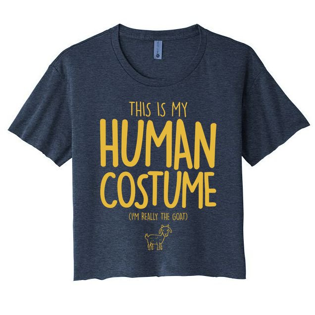 This Is My Human Costume  I'm Really a Goat Crop Top