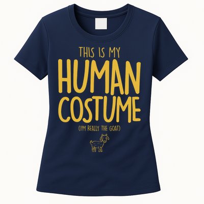 This Is My Human Costume  I'm Really a Goat Womens T-Shirt
