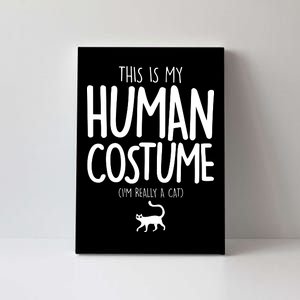 This Is My Human Costume I'm Really a Cat Canvas