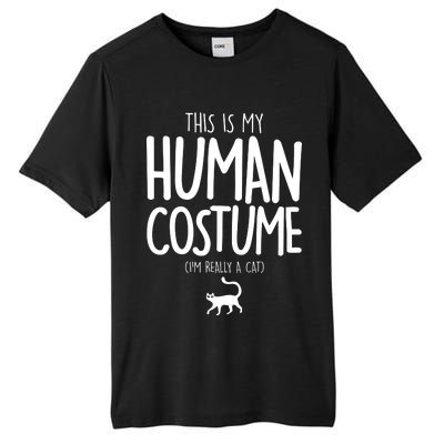 This Is My Human Costume I'm Really a Cat Tall Fusion ChromaSoft Performance T-Shirt