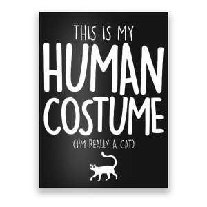 This Is My Human Costume I'm Really a Cat Poster