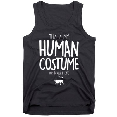 This Is My Human Costume I'm Really a Cat Tank Top
