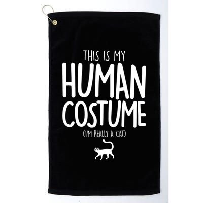 This Is My Human Costume I'm Really a Cat Golf Towel