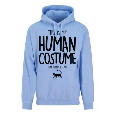 This Is My Human Costume I'm Really a Cat Unisex Surf Hoodie