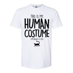 This Is My Human Costume I'm Really a Cat Softstyle CVC T-Shirt