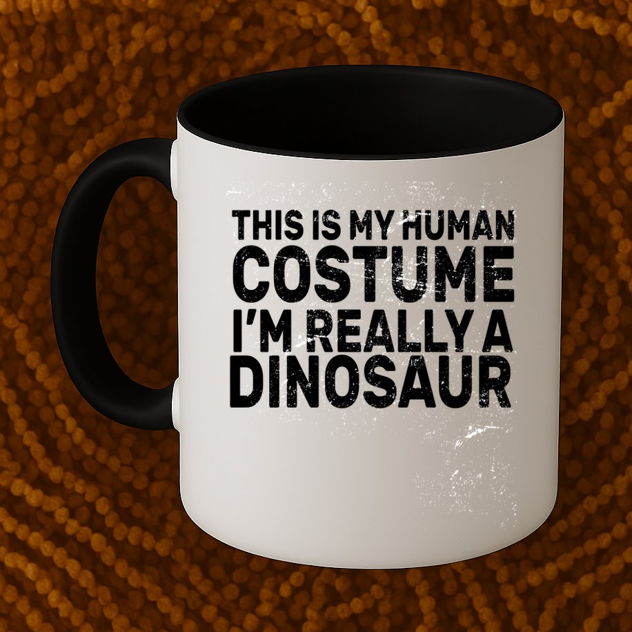 This Is My Human Costume I'm Really a Dinosaur Mug