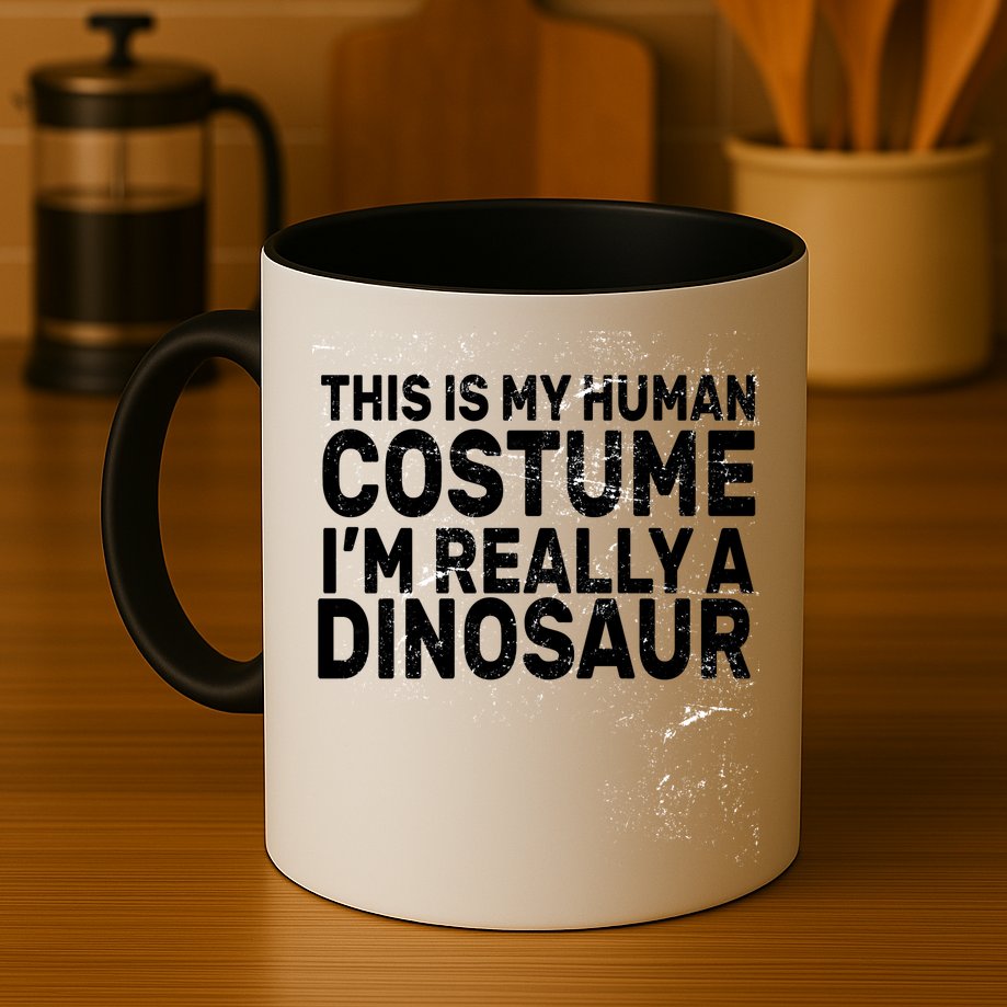 This Is My Human Costume I'm Really a Dinosaur Mug