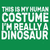 This Is My Human Costume I'm Really a Dinosaur Women's V-Neck T-Shirt
