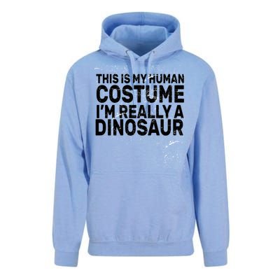 This Is My Human Costume I'm Really a Dinosaur Unisex Surf Hoodie