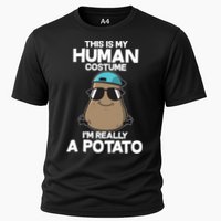 This Is My Human Costume I'm Really A Potato Cooling Performance Crew T-Shirt