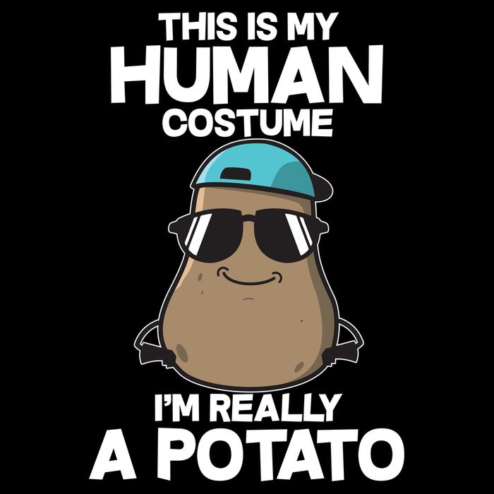 This Is My Human Costume I'm Really A Potato 16 in Basic Backpack