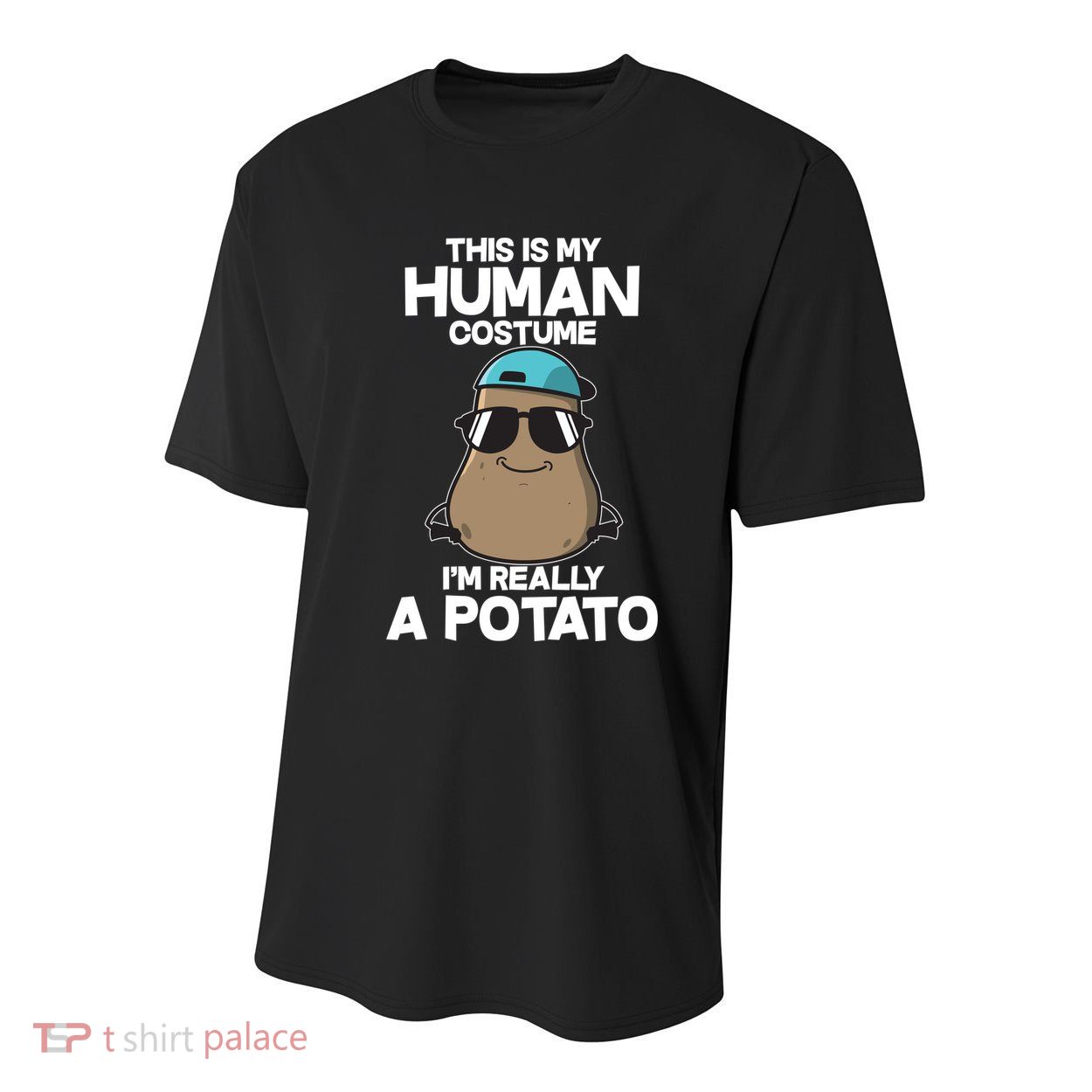 This Is My Human Costume I'm Really A Potato Youth Performance Sprint T-Shirt