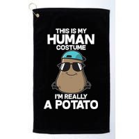 This Is My Human Costume I'm Really A Potato Golf Towel