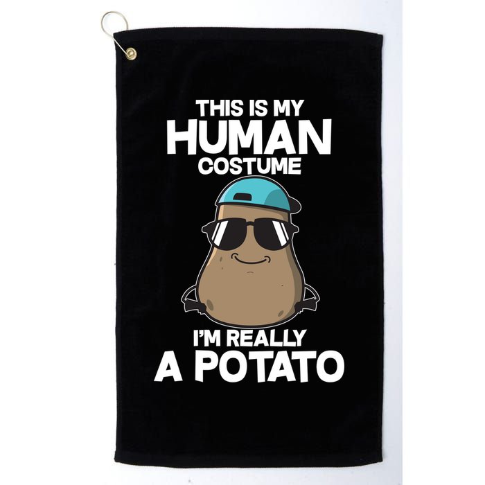 This Is My Human Costume I'm Really A Potato Golf Towel