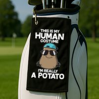 This Is My Human Costume I'm Really A Potato Golf Towel