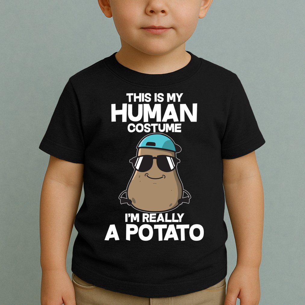 This Is My Human Costume I'm Really A Potato Toddler T-Shirt