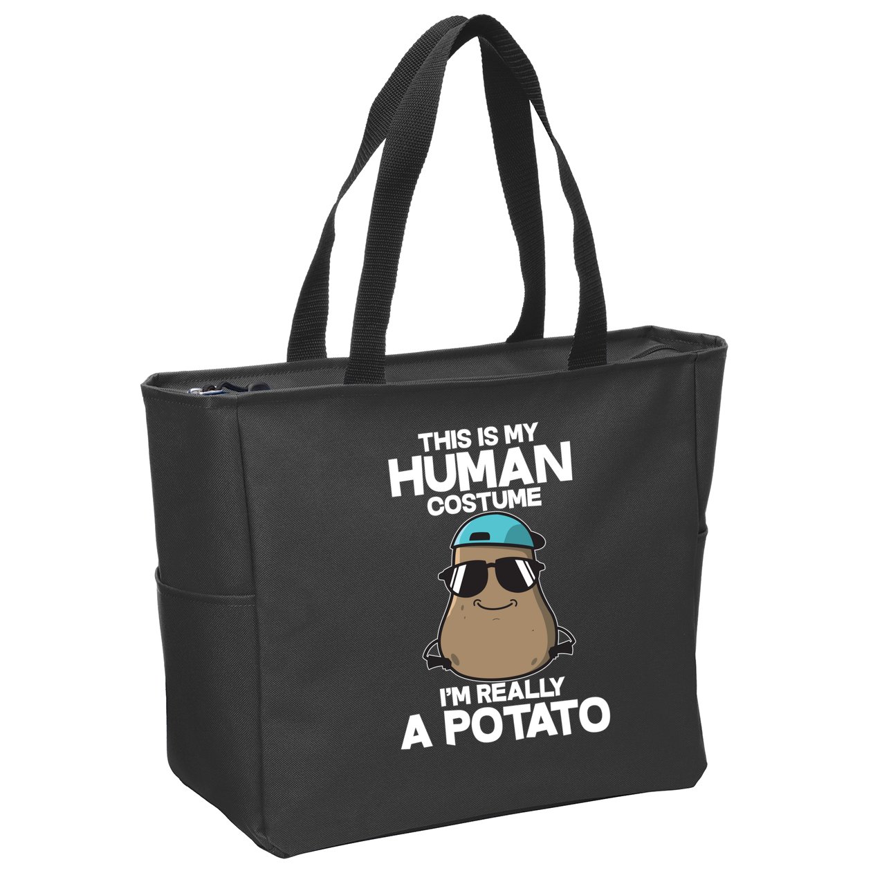 This Is My Human Costume I'm Really A Potato Zip Tote Bag