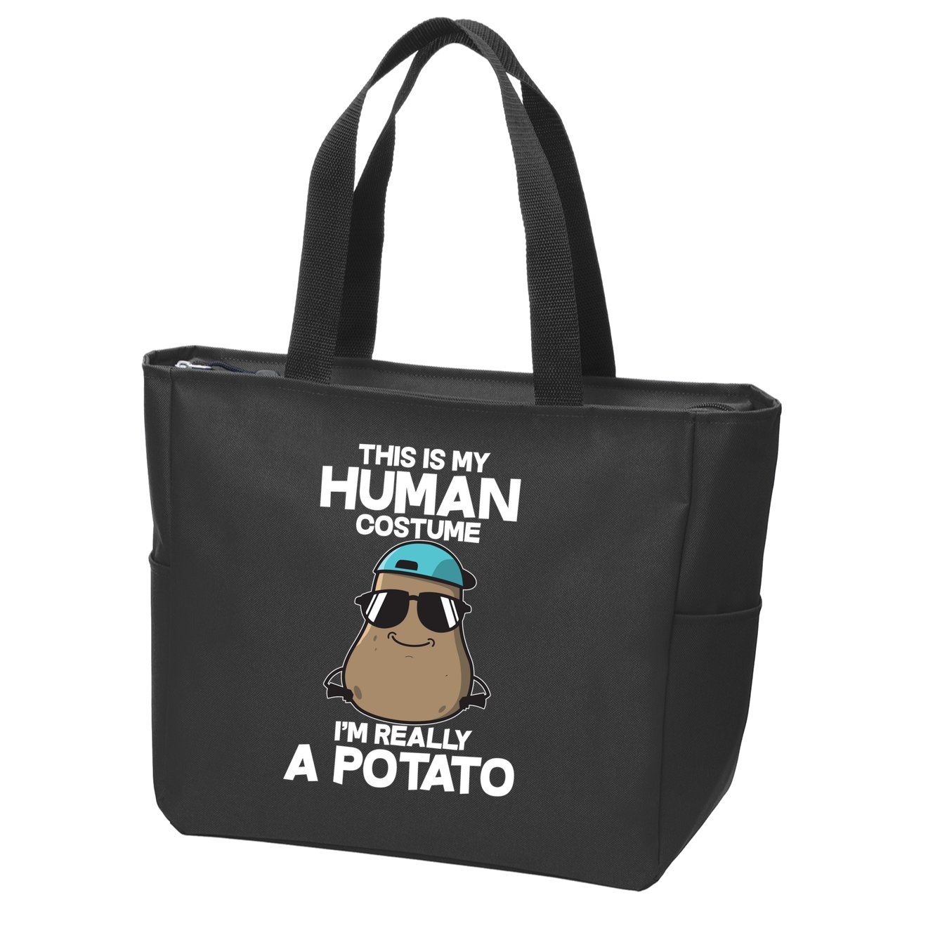 This Is My Human Costume I'm Really A Potato Zip Tote Bag