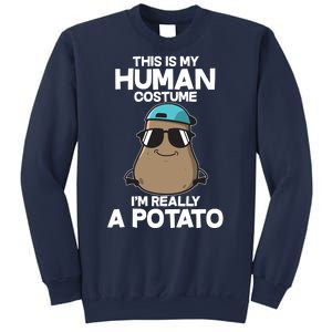 This Is My Human Costume I'm Really A Potato Sweatshirt