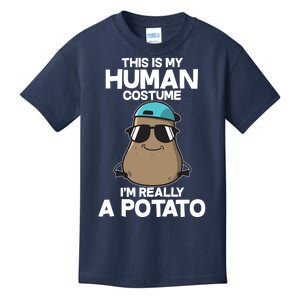 This Is My Human Costume I'm Really A Potato Kids T-Shirt