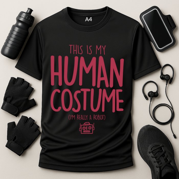 This Is My Human Costume I'm Really A Robot Performance Shirt