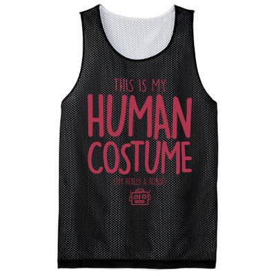 This Is My Human Costume I'm Really A Robot Mesh Reversible Basketball Jersey Tank