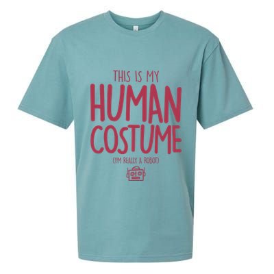This Is My Human Costume I'm Really A Robot Sueded Cloud Jersey T-Shirt