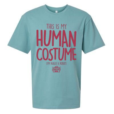 This Is My Human Costume I'm Really A Robot Sueded Cloud Jersey T-Shirt