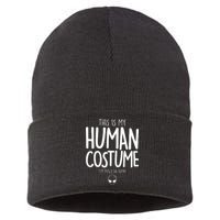 This Is My Human Costume I'm Really An Alien Sustainable Knit Beanie