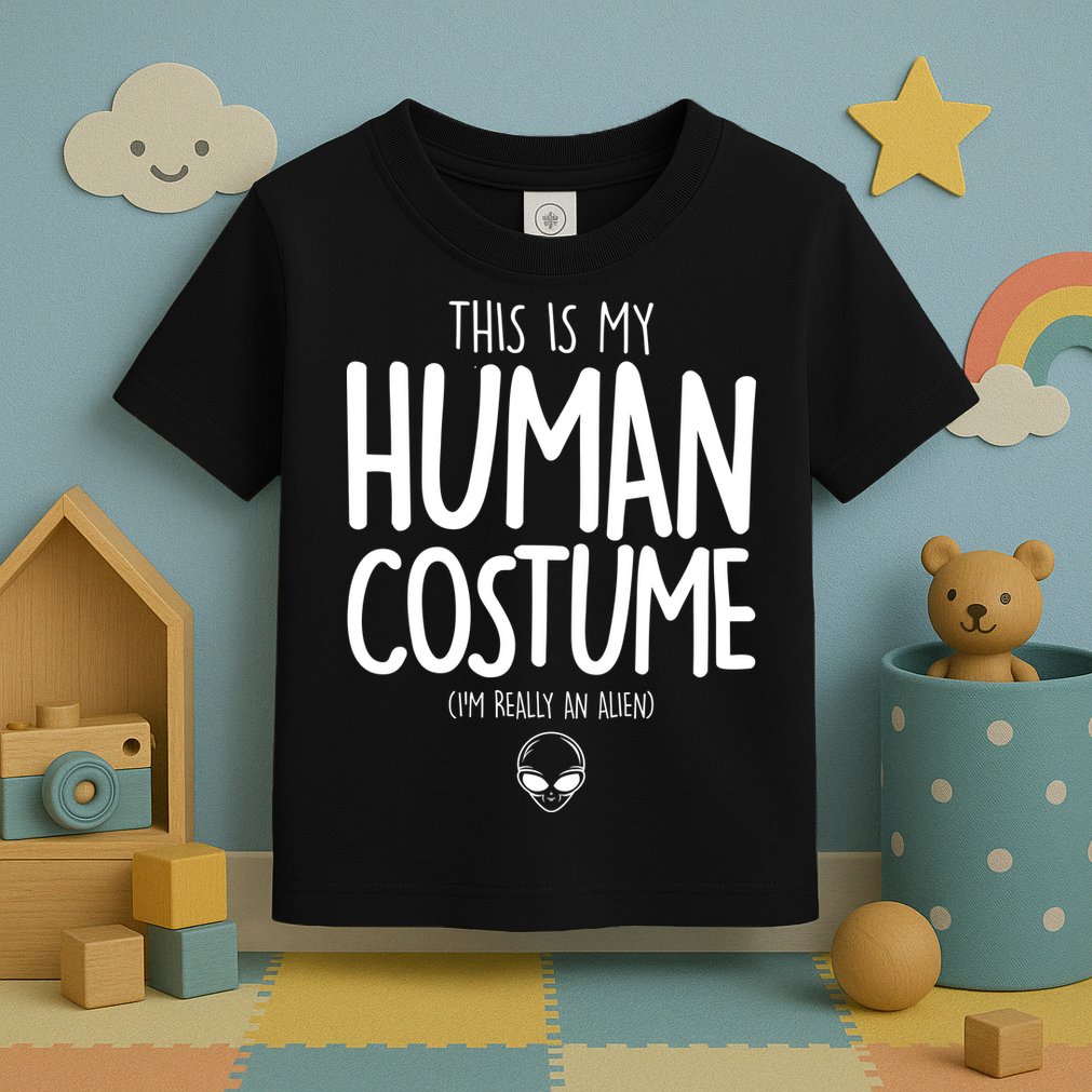 This Is My Human Costume I'm Really An Alien Toddler T-Shirt