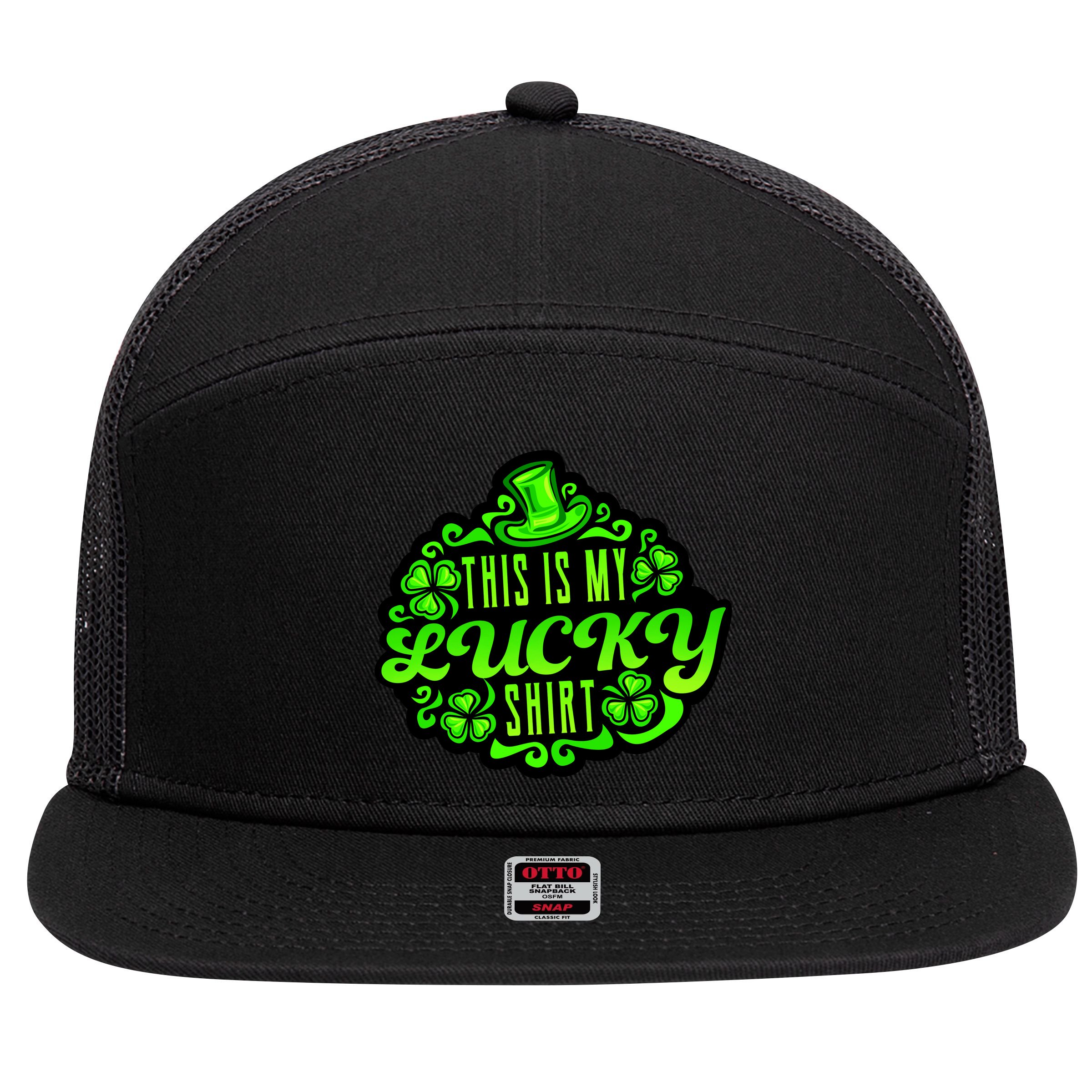This is my Lucky Irish St. Patrick's Day 7 Panel Mesh Trucker Snapback Hat