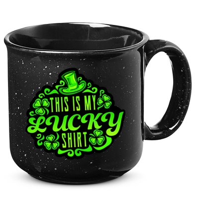 This is my Lucky Irish St. Patrick's Day 15oz Campfire Ceramic Mug