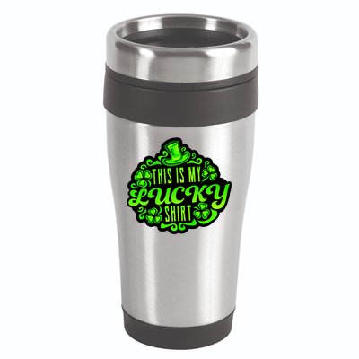 This is my Lucky Irish St. Patrick's Day 16oz Travel Tumbler