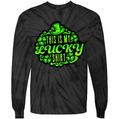 This is my Lucky Irish St. Patrick's Day Tie-Dye Long Sleeve Shirt
