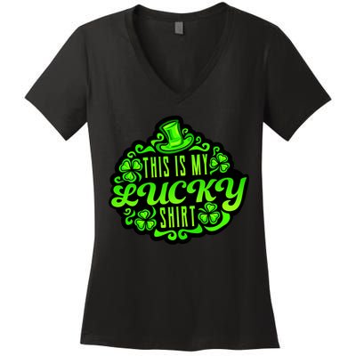 This is my Lucky Irish St. Patrick's Day Women's V-Neck T-Shirt