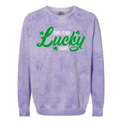 This is my Lucky Shirt St. Patrick's Day Colorblast Crewneck Sweatshirt