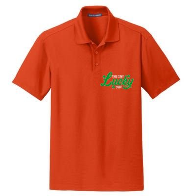 This is my Lucky Shirt St. Patrick's Day Dry Zone Grid Polo