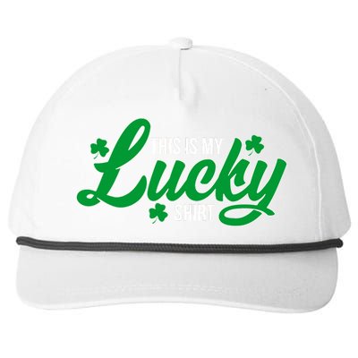 This is my Lucky Shirt St. Patrick's Day Snapback Five-Panel Rope Hat