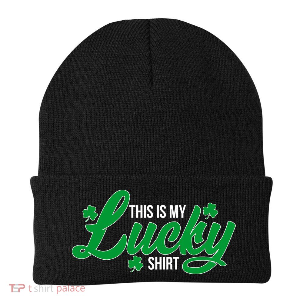 This is my Lucky Shirt St. Patrick's Day Knit Cap Winter Beanie